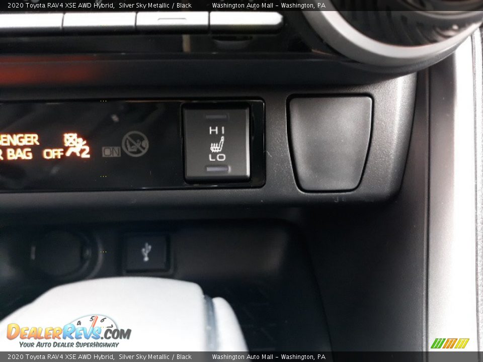 2020 Toyota RAV4 XSE AWD Hybrid Silver Sky Metallic / Black Photo #14
