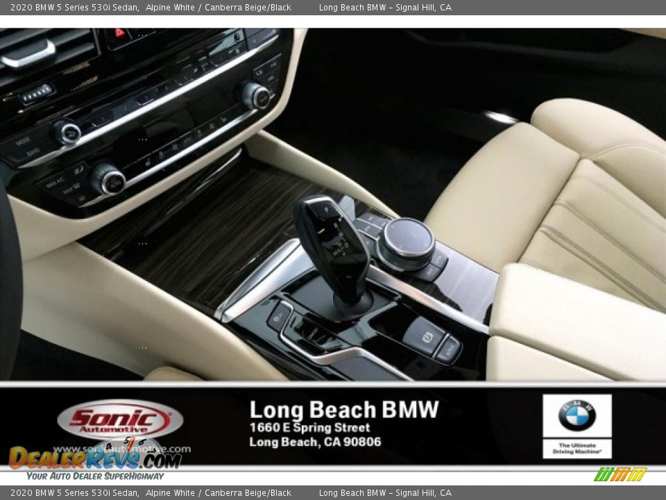 2020 BMW 5 Series 530i Sedan Alpine White / Canberra Beige/Black Photo #6