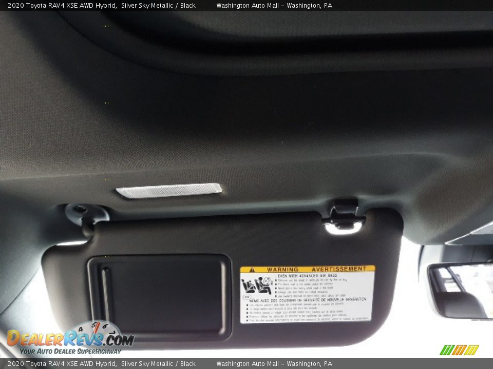 2020 Toyota RAV4 XSE AWD Hybrid Silver Sky Metallic / Black Photo #20