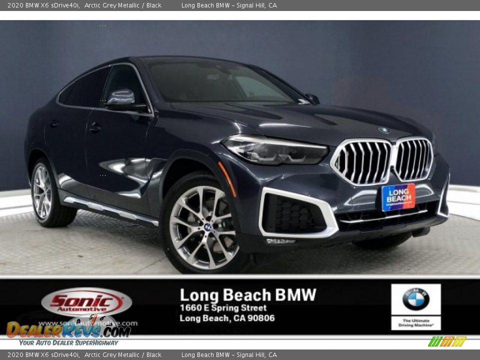 2020 BMW X6 sDrive40i Arctic Grey Metallic / Black Photo #1