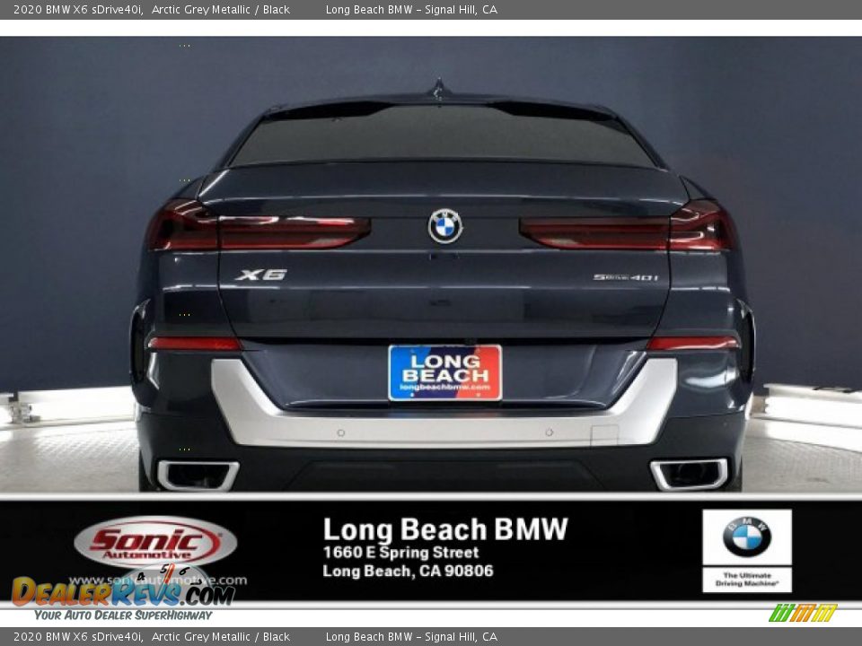 2020 BMW X6 sDrive40i Arctic Grey Metallic / Black Photo #3