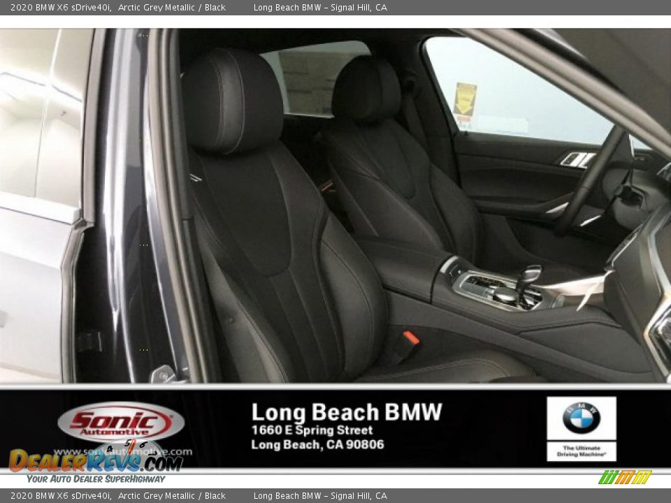 2020 BMW X6 sDrive40i Arctic Grey Metallic / Black Photo #7