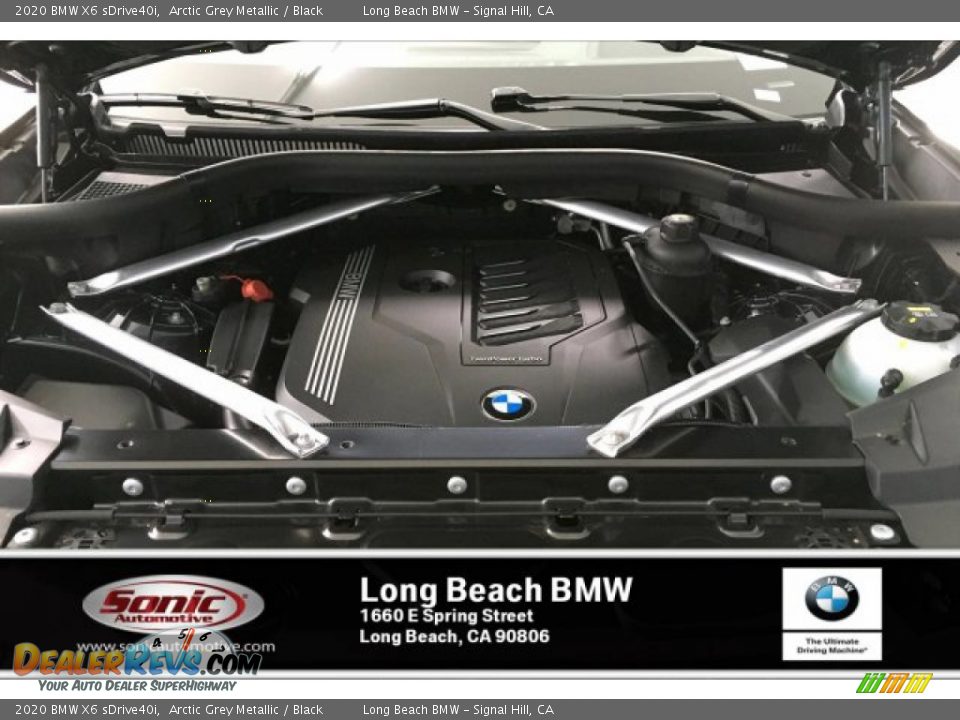 2020 BMW X6 sDrive40i Arctic Grey Metallic / Black Photo #8