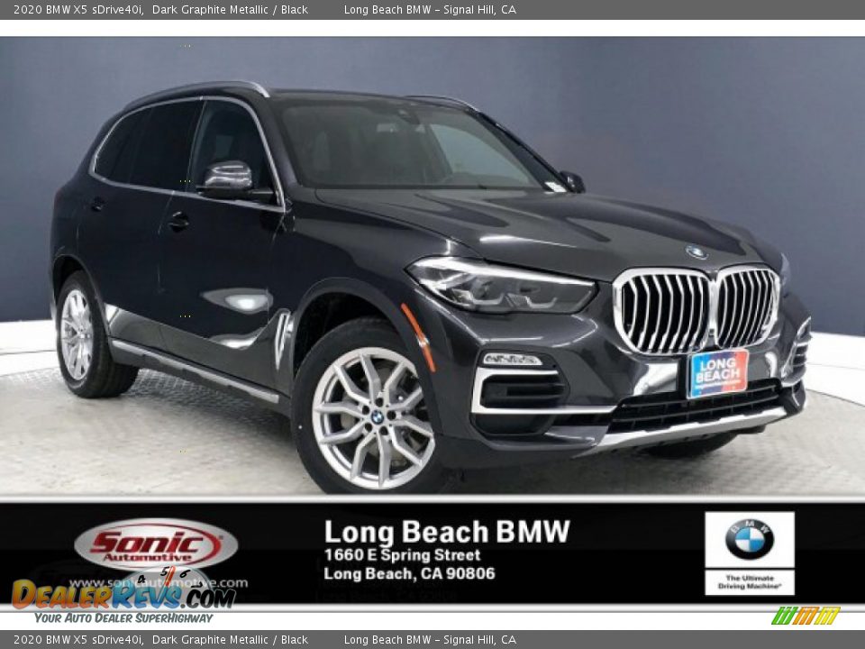 2020 BMW X5 sDrive40i Dark Graphite Metallic / Black Photo #1