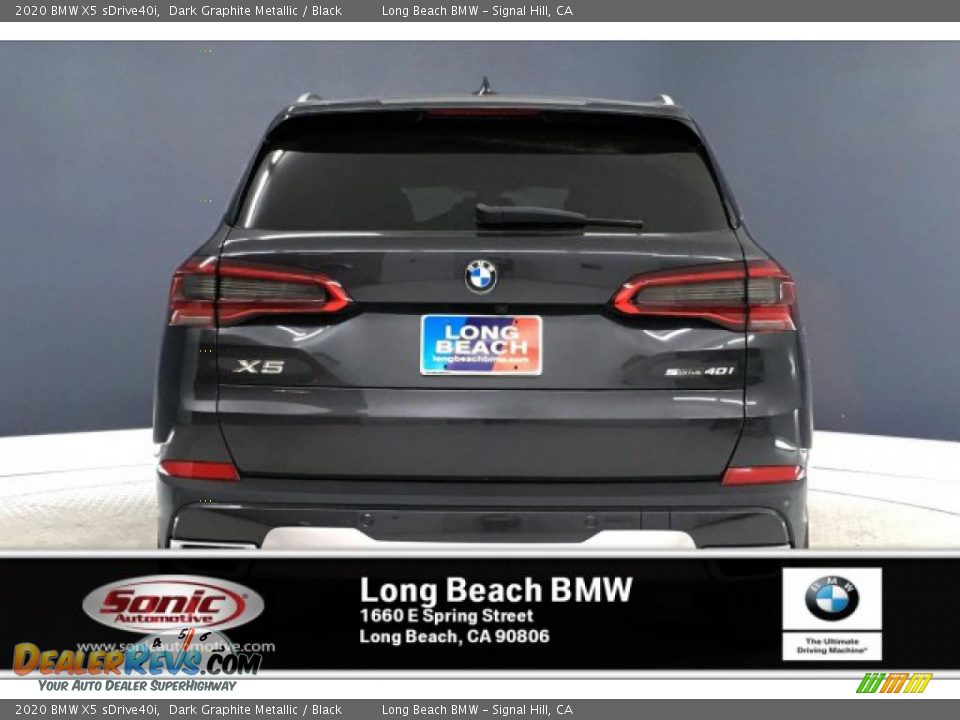 2020 BMW X5 sDrive40i Dark Graphite Metallic / Black Photo #3