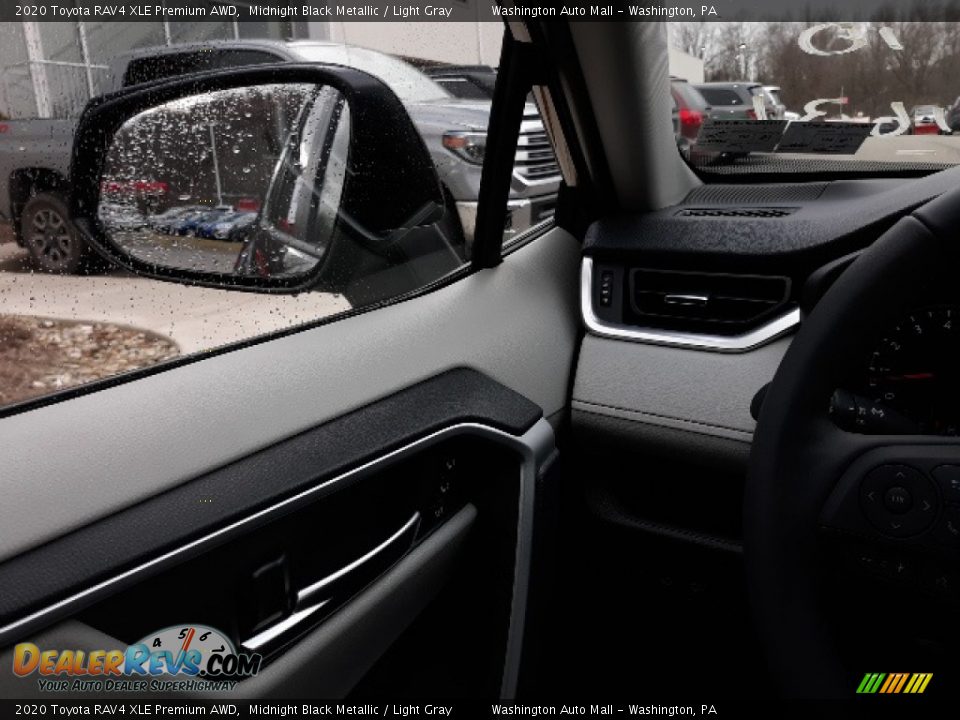 2020 Toyota RAV4 XLE Premium AWD Midnight Black Metallic / Light Gray Photo #7