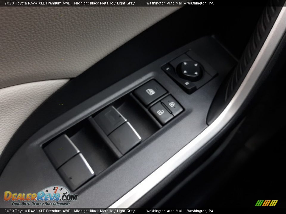2020 Toyota RAV4 XLE Premium AWD Midnight Black Metallic / Light Gray Photo #9