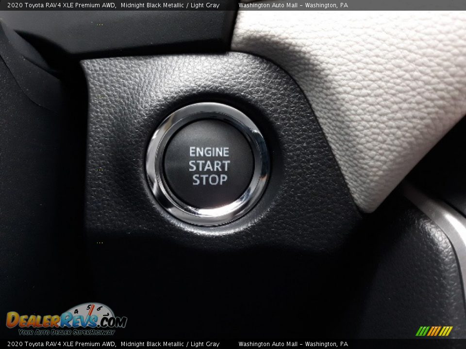 2020 Toyota RAV4 XLE Premium AWD Midnight Black Metallic / Light Gray Photo #11