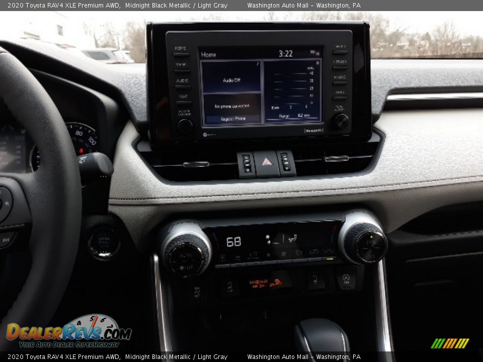 2020 Toyota RAV4 XLE Premium AWD Midnight Black Metallic / Light Gray Photo #12