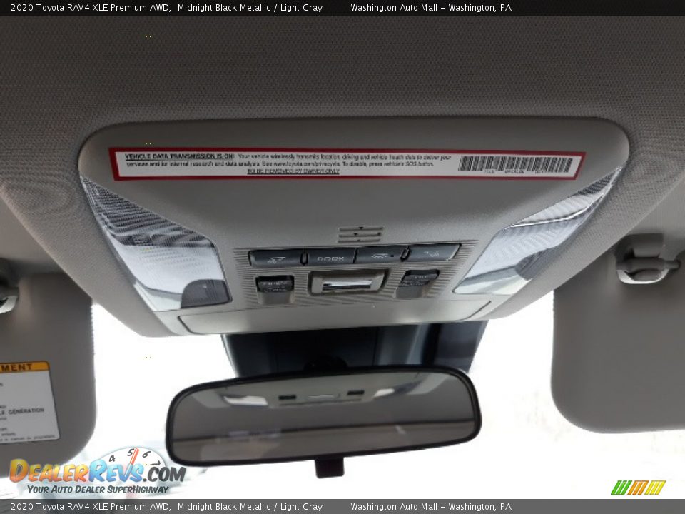 2020 Toyota RAV4 XLE Premium AWD Midnight Black Metallic / Light Gray Photo #22