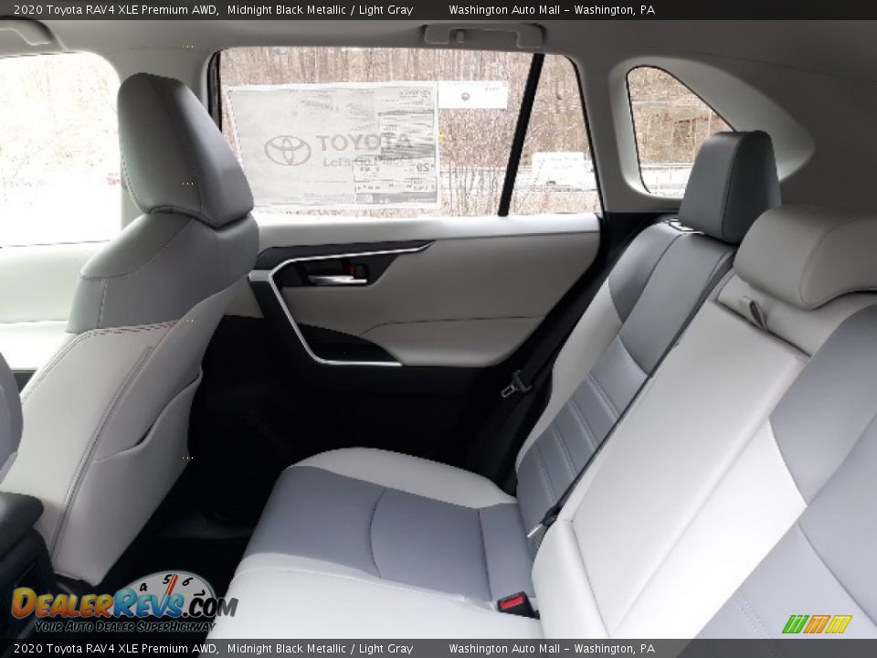 2020 Toyota RAV4 XLE Premium AWD Midnight Black Metallic / Light Gray Photo #31