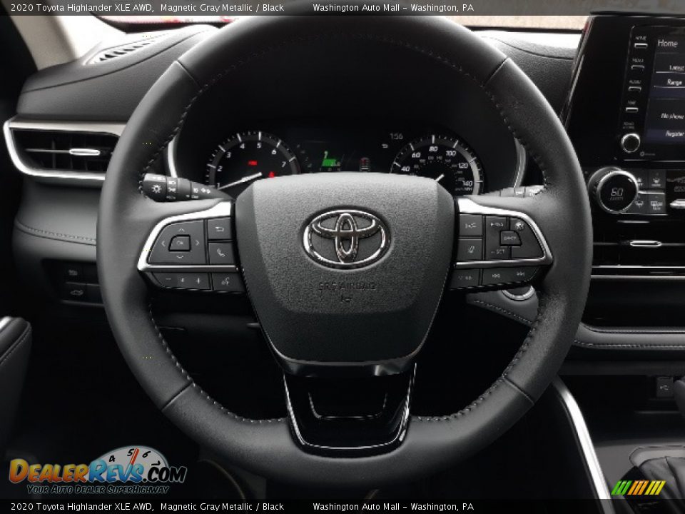2020 Toyota Highlander XLE AWD Magnetic Gray Metallic / Black Photo #3
