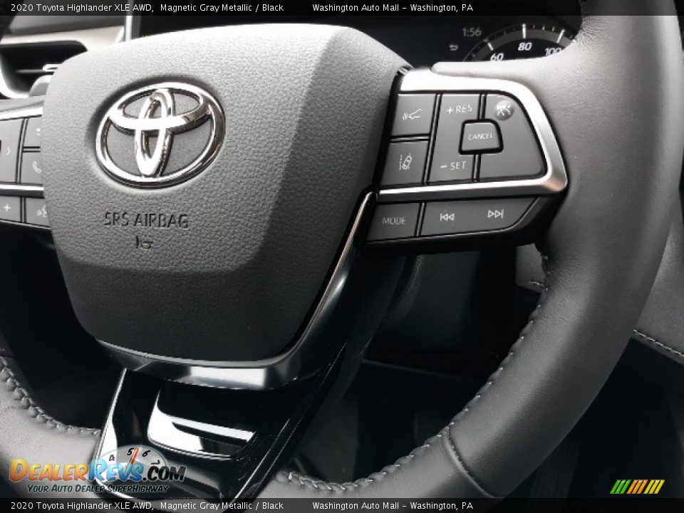 2020 Toyota Highlander XLE AWD Magnetic Gray Metallic / Black Photo #5