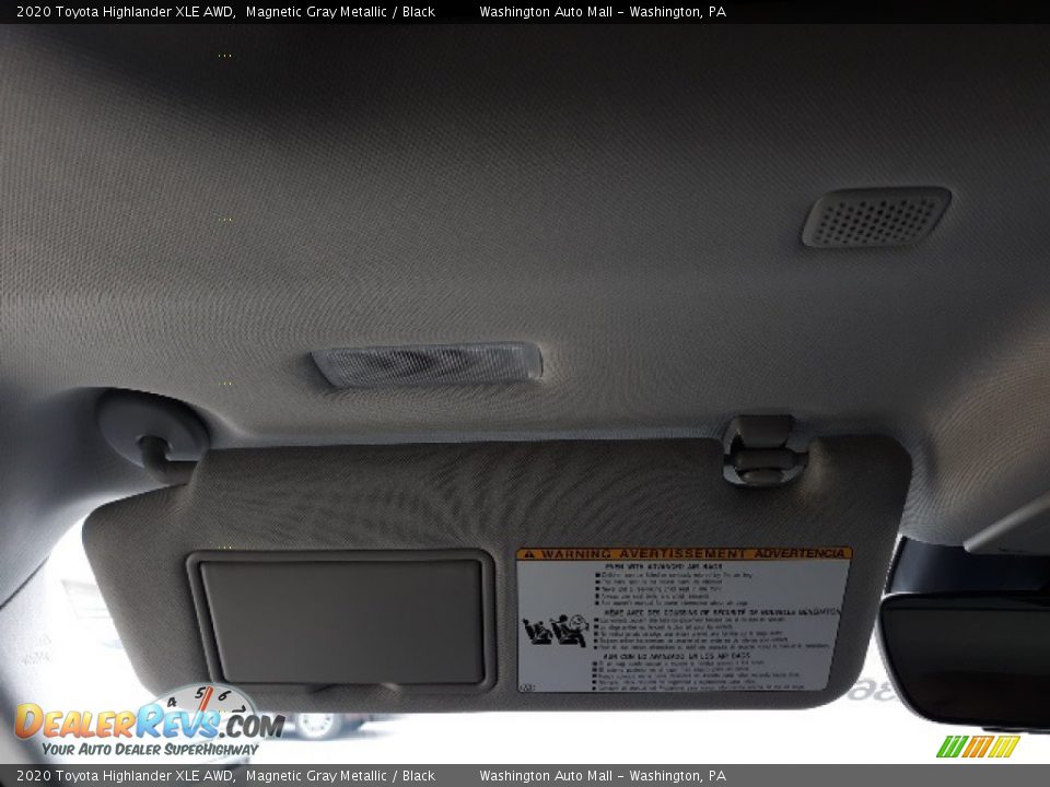 2020 Toyota Highlander XLE AWD Magnetic Gray Metallic / Black Photo #21
