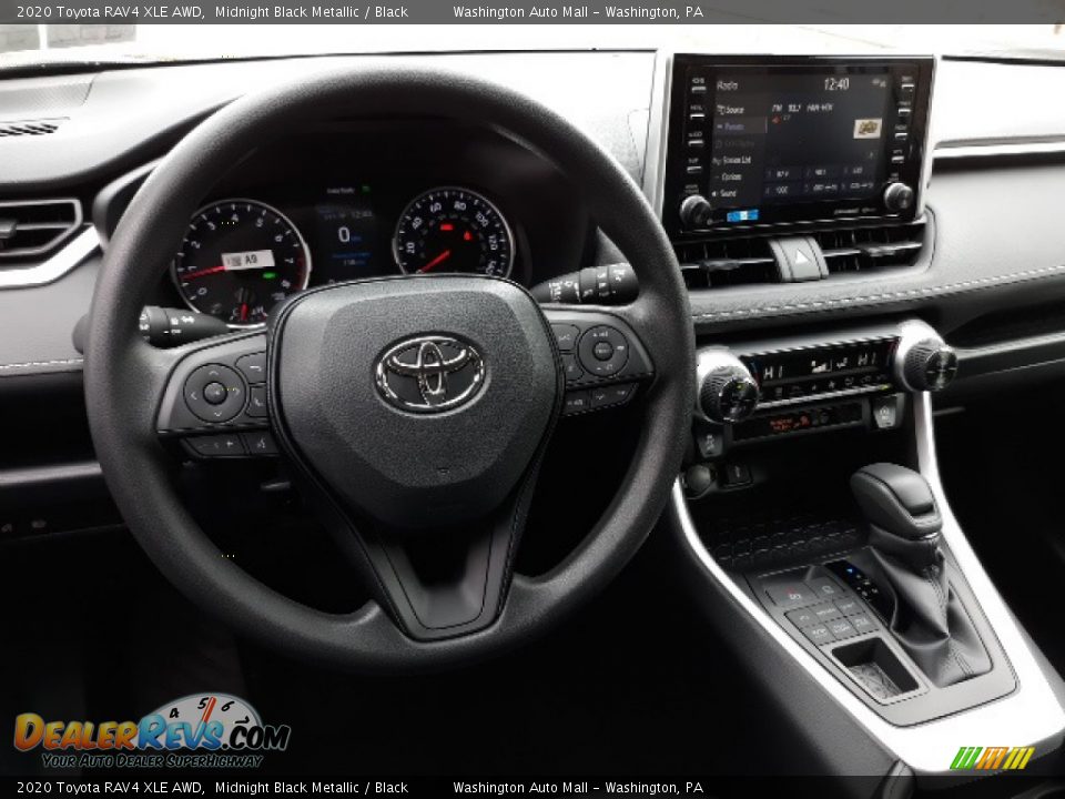 2020 Toyota RAV4 XLE AWD Midnight Black Metallic / Black Photo #3