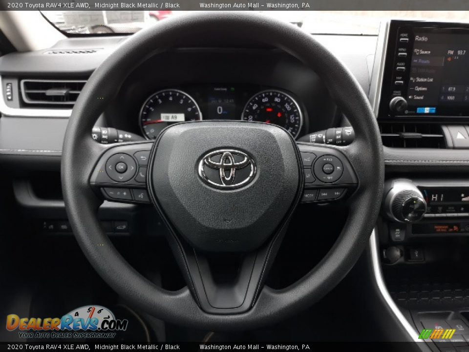 2020 Toyota RAV4 XLE AWD Midnight Black Metallic / Black Photo #4