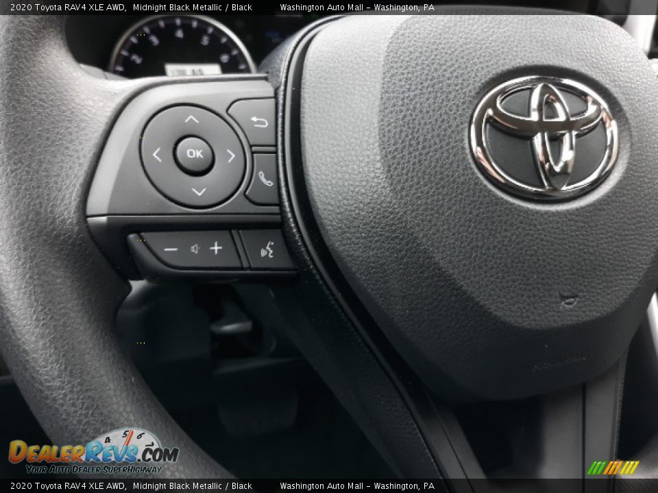 2020 Toyota RAV4 XLE AWD Midnight Black Metallic / Black Photo #5