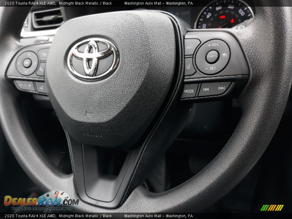 2020 Toyota RAV4 XLE AWD Midnight Black Metallic / Black Photo #6