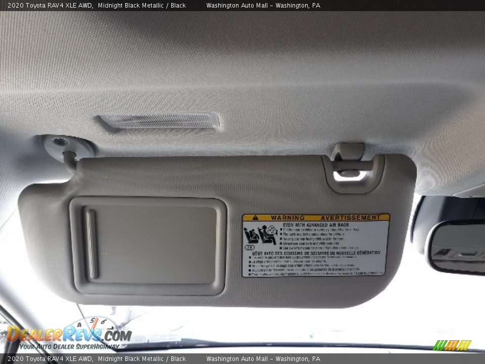 2020 Toyota RAV4 XLE AWD Midnight Black Metallic / Black Photo #20