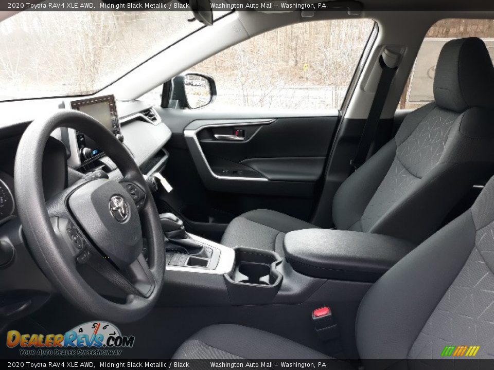 2020 Toyota RAV4 XLE AWD Midnight Black Metallic / Black Photo #23