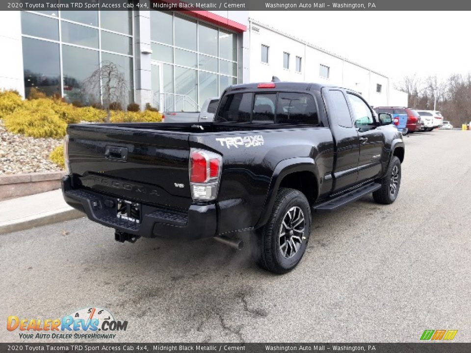 2020 Toyota Tacoma TRD Sport Access Cab 4x4 Midnight Black Metallic / Cement Photo #35