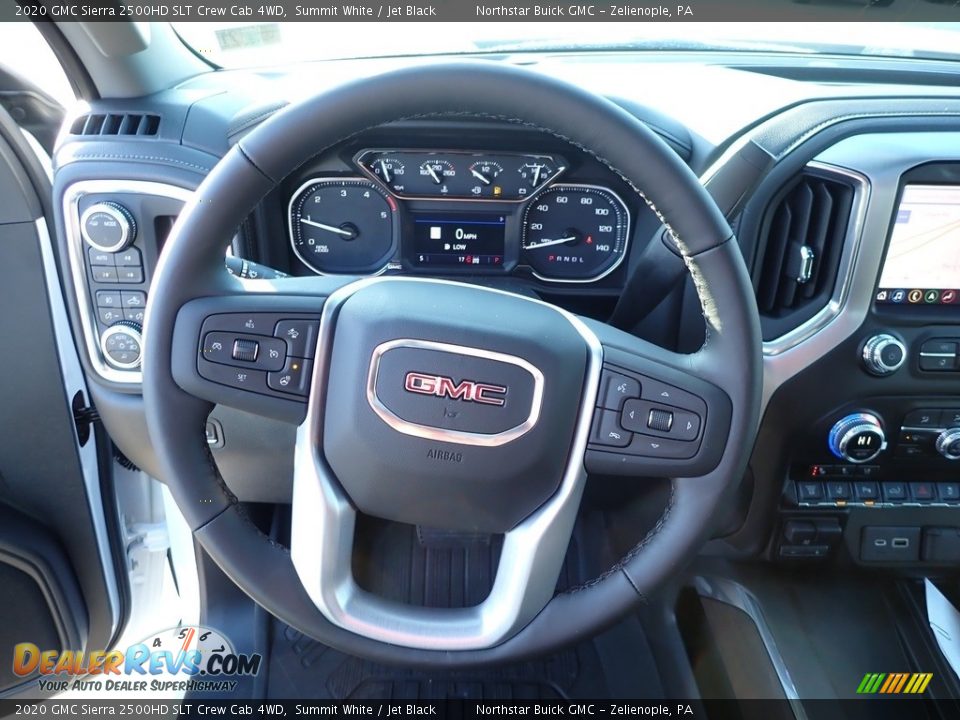 2020 GMC Sierra 2500HD SLT Crew Cab 4WD Summit White / Jet Black Photo #16