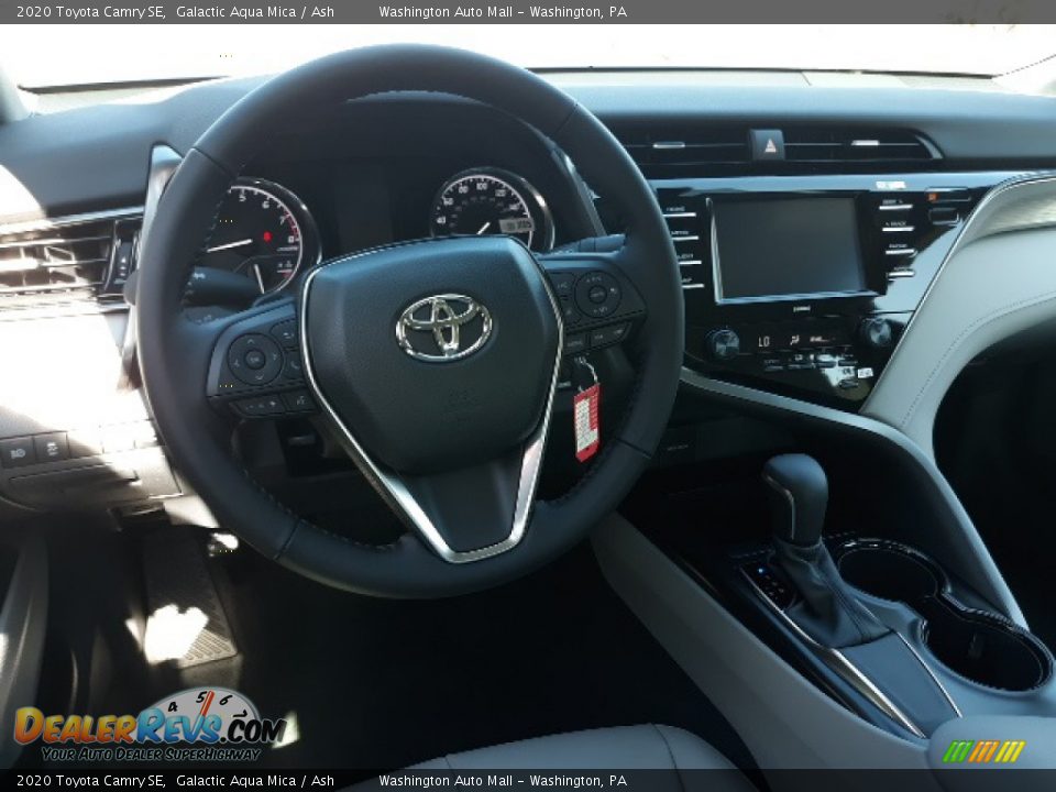 2020 Toyota Camry SE Galactic Aqua Mica / Ash Photo #3