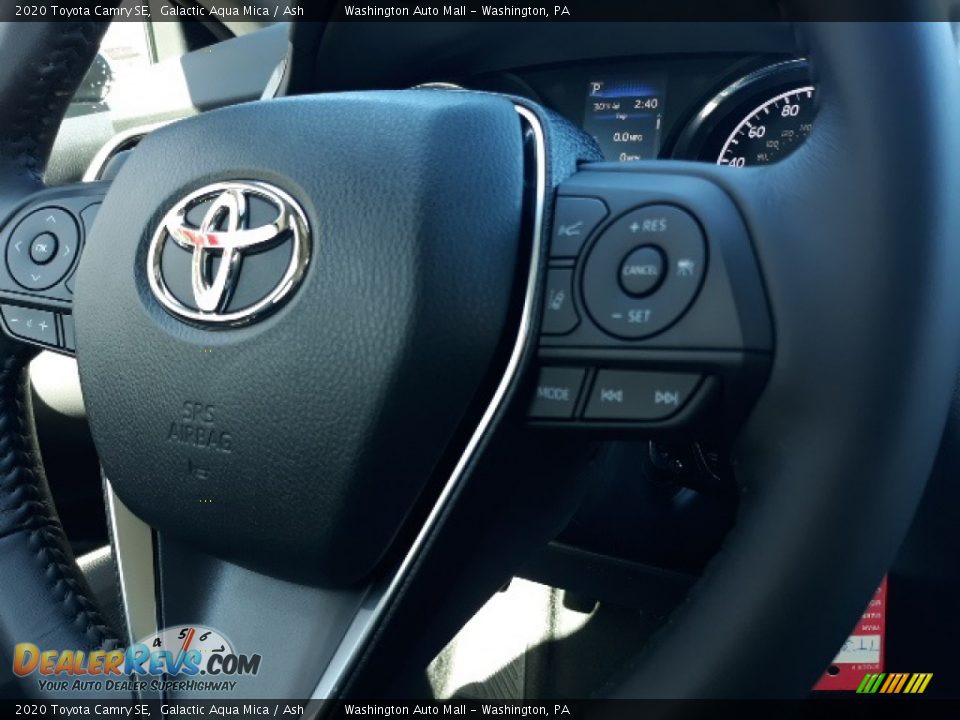 2020 Toyota Camry SE Galactic Aqua Mica / Ash Photo #5