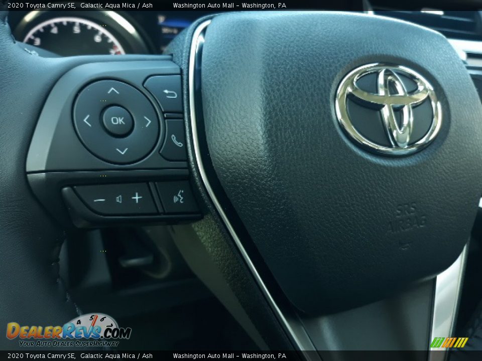 2020 Toyota Camry SE Galactic Aqua Mica / Ash Photo #6