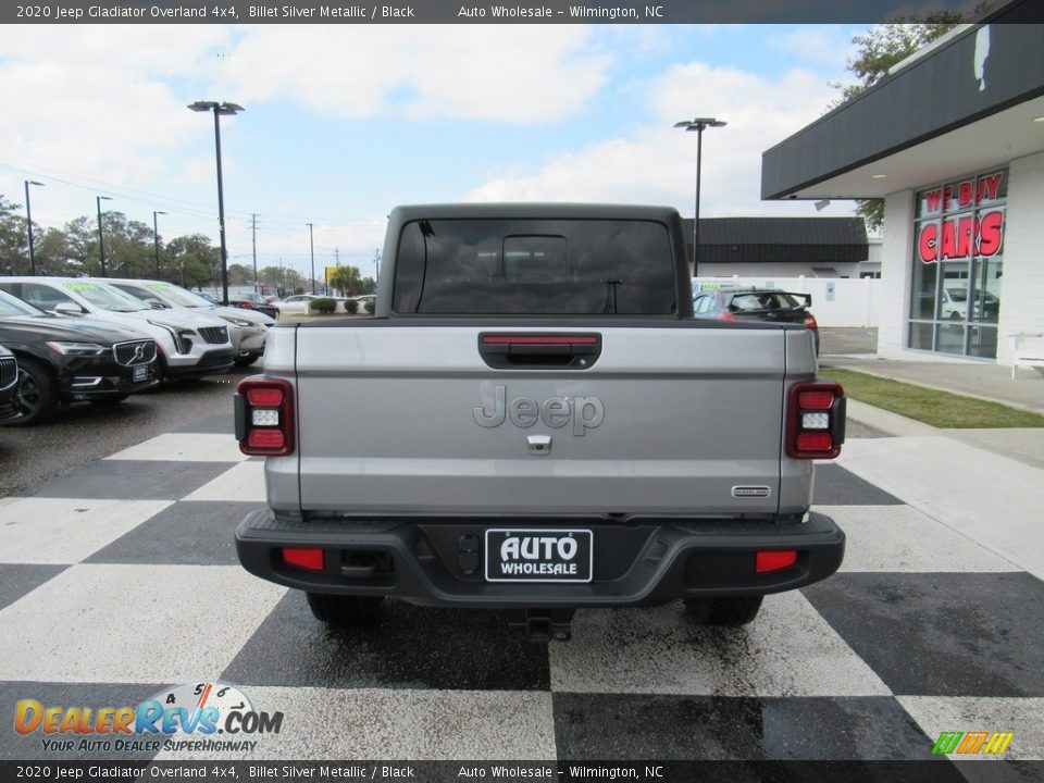 2020 Jeep Gladiator Overland 4x4 Billet Silver Metallic / Black Photo #4