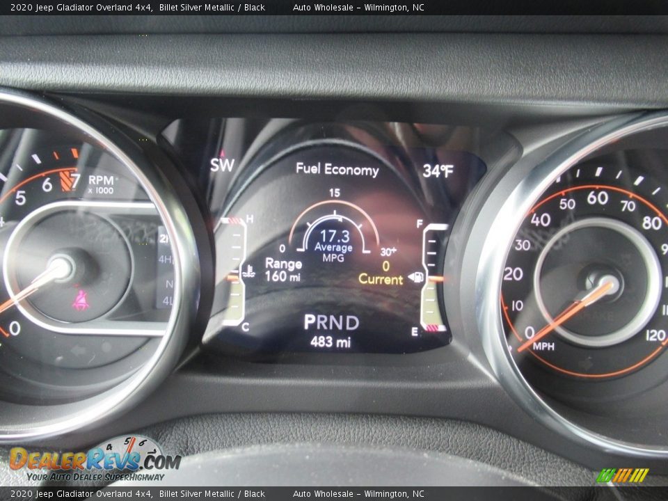 2020 Jeep Gladiator Overland 4x4 Billet Silver Metallic / Black Photo #16