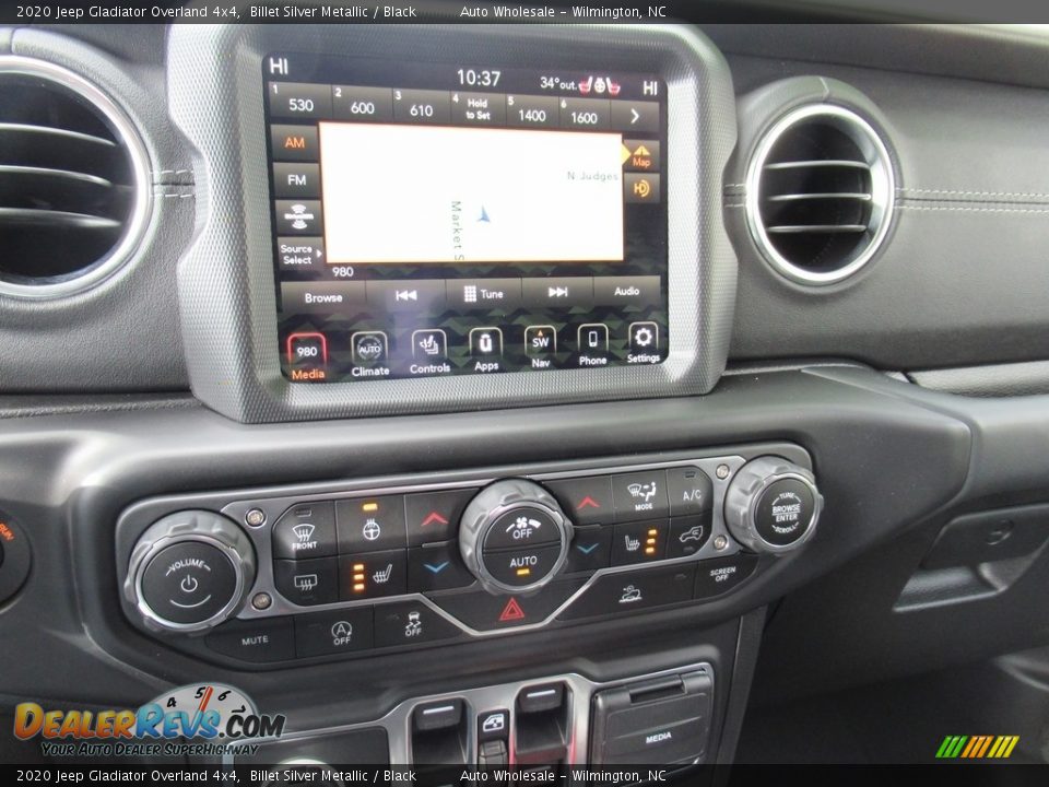 2020 Jeep Gladiator Overland 4x4 Billet Silver Metallic / Black Photo #17