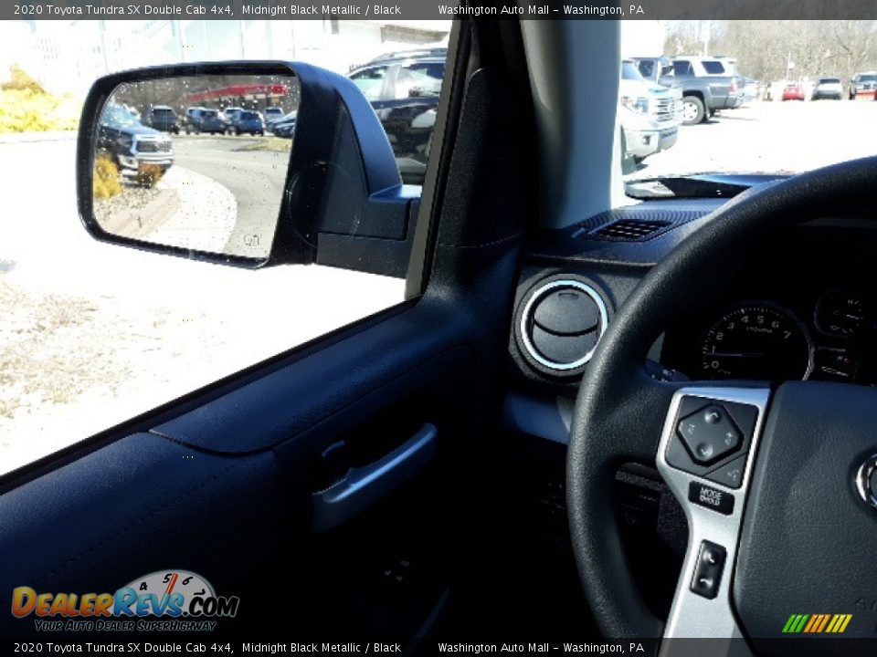 2020 Toyota Tundra SX Double Cab 4x4 Midnight Black Metallic / Black Photo #7