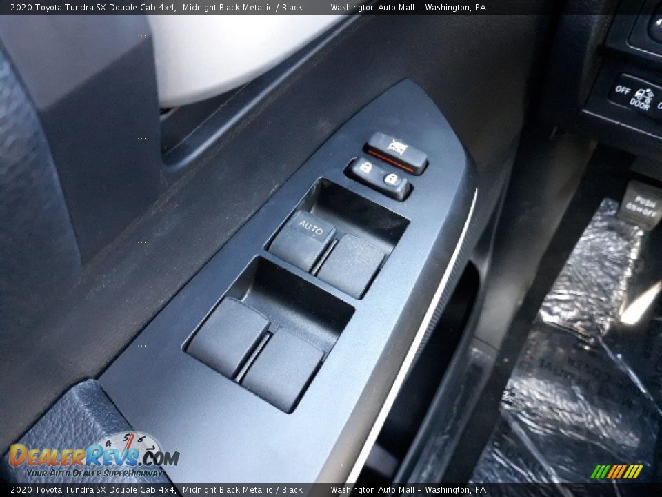 2020 Toyota Tundra SX Double Cab 4x4 Midnight Black Metallic / Black Photo #8