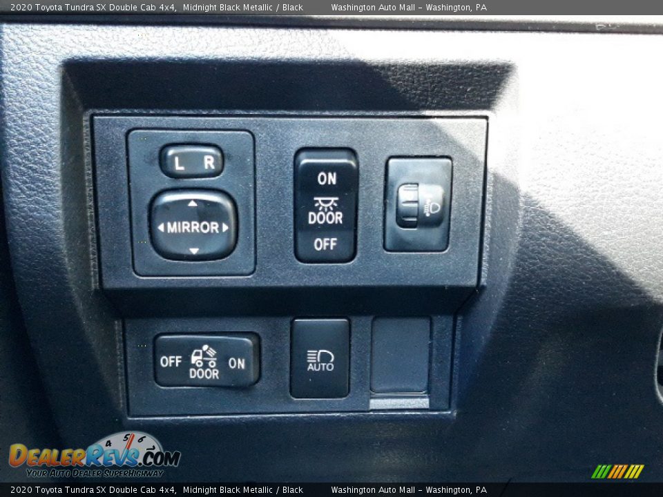 2020 Toyota Tundra SX Double Cab 4x4 Midnight Black Metallic / Black Photo #9