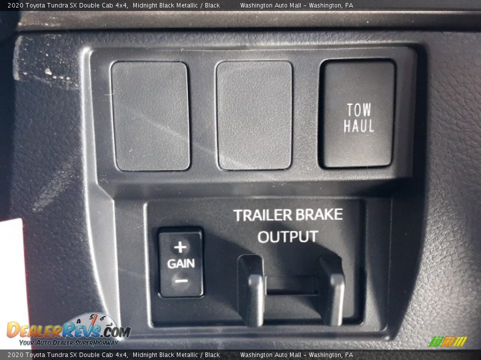 2020 Toyota Tundra SX Double Cab 4x4 Midnight Black Metallic / Black Photo #11