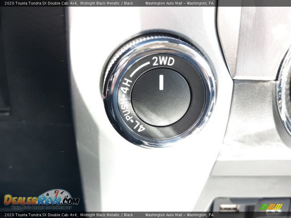 2020 Toyota Tundra SX Double Cab 4x4 Midnight Black Metallic / Black Photo #12