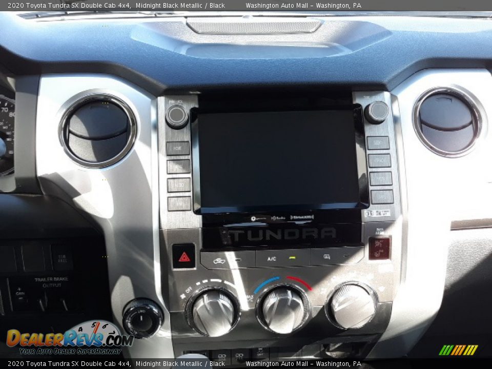 2020 Toyota Tundra SX Double Cab 4x4 Midnight Black Metallic / Black Photo #13