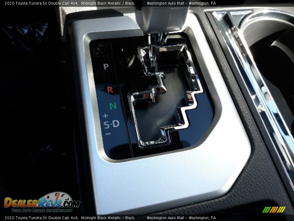 2020 Toyota Tundra SX Double Cab 4x4 Midnight Black Metallic / Black Photo #16
