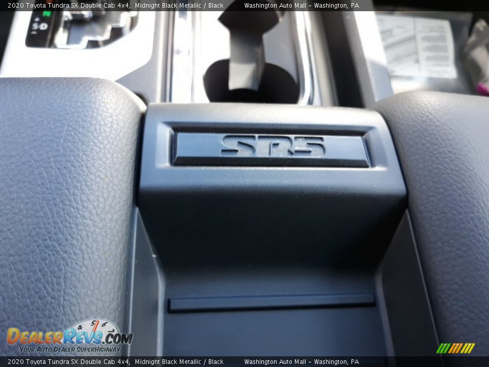 2020 Toyota Tundra SX Double Cab 4x4 Midnight Black Metallic / Black Photo #17