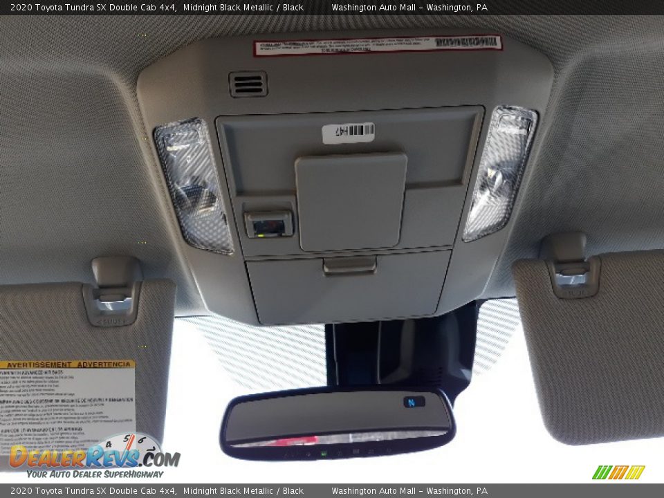 2020 Toyota Tundra SX Double Cab 4x4 Midnight Black Metallic / Black Photo #19