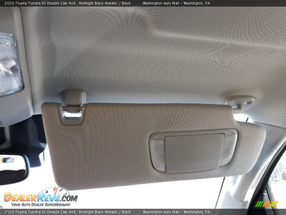 2020 Toyota Tundra SX Double Cab 4x4 Midnight Black Metallic / Black Photo #20