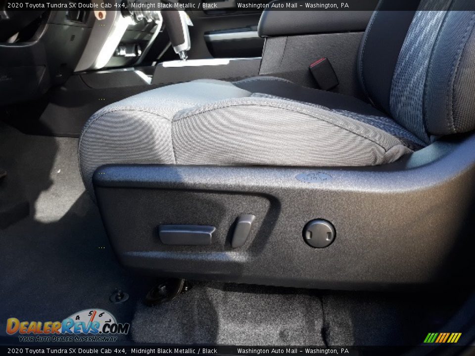 2020 Toyota Tundra SX Double Cab 4x4 Midnight Black Metallic / Black Photo #23