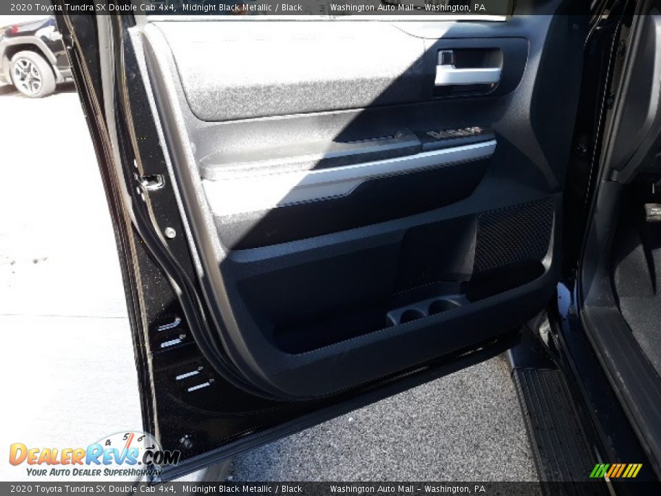 2020 Toyota Tundra SX Double Cab 4x4 Midnight Black Metallic / Black Photo #24