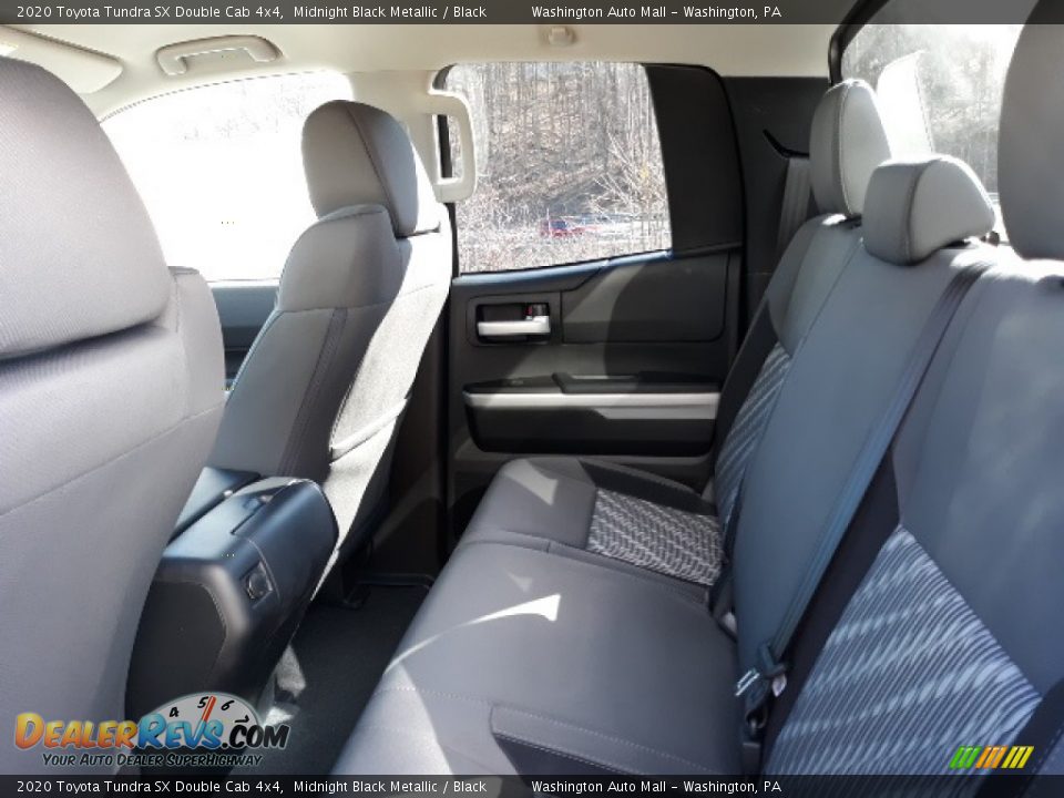 2020 Toyota Tundra SX Double Cab 4x4 Midnight Black Metallic / Black Photo #27