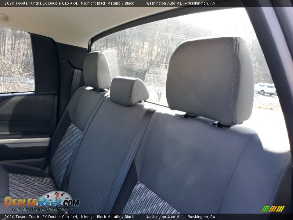 2020 Toyota Tundra SX Double Cab 4x4 Midnight Black Metallic / Black Photo #28