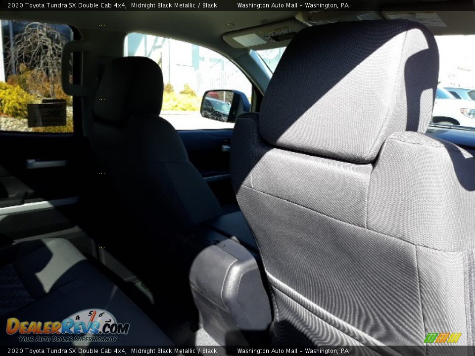 2020 Toyota Tundra SX Double Cab 4x4 Midnight Black Metallic / Black Photo #32