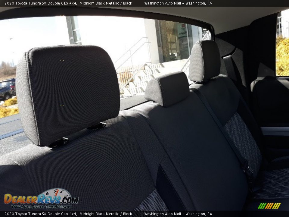 2020 Toyota Tundra SX Double Cab 4x4 Midnight Black Metallic / Black Photo #34