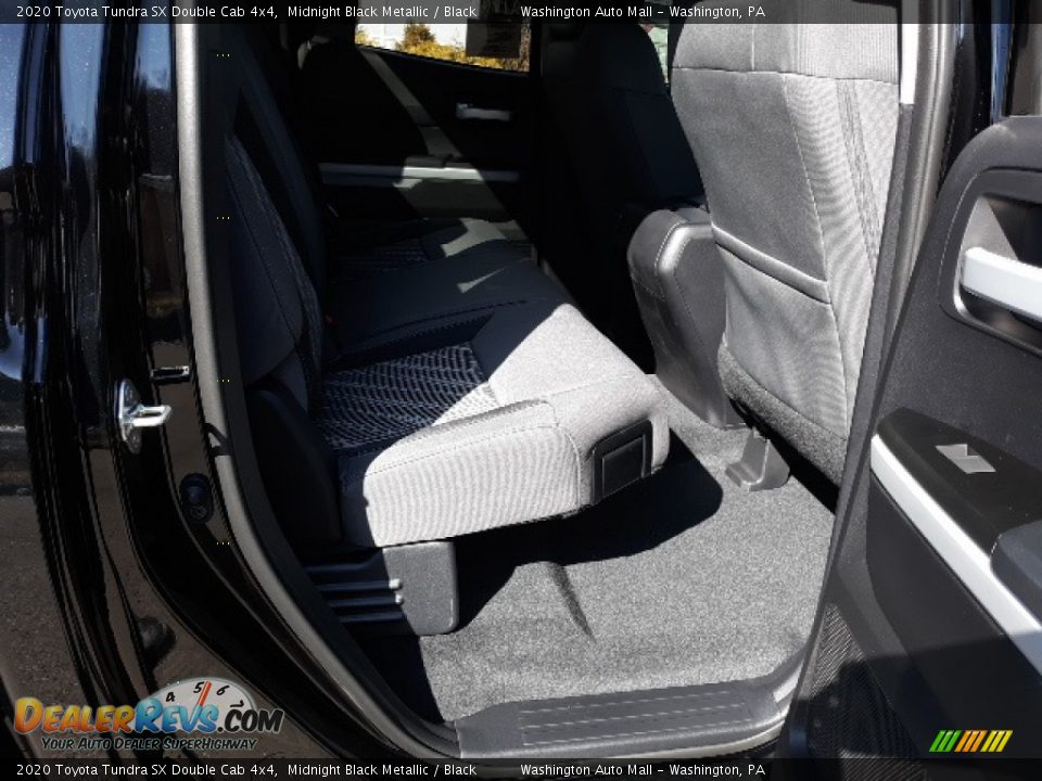 2020 Toyota Tundra SX Double Cab 4x4 Midnight Black Metallic / Black Photo #35