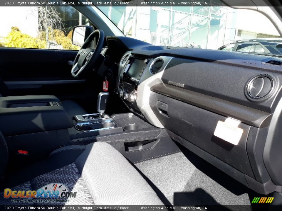 2020 Toyota Tundra SX Double Cab 4x4 Midnight Black Metallic / Black Photo #36